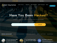 Tablet Screenshot of cyberinsurance.com